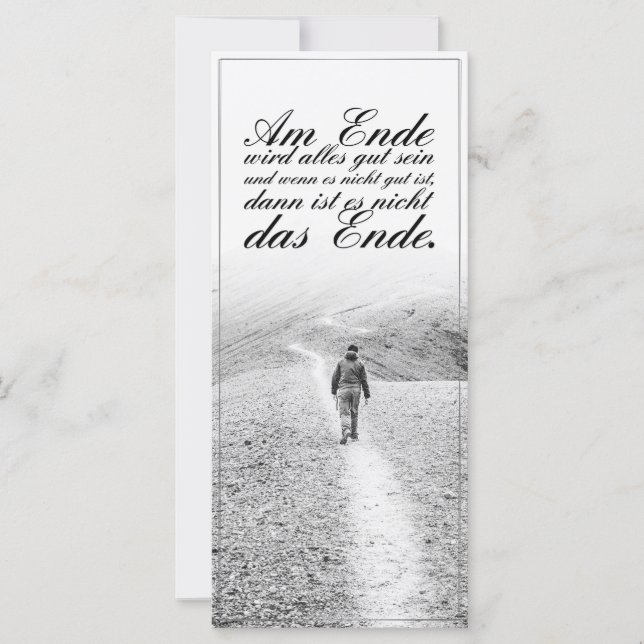 Am Ende wird alles gut sein (Vorderseite)
