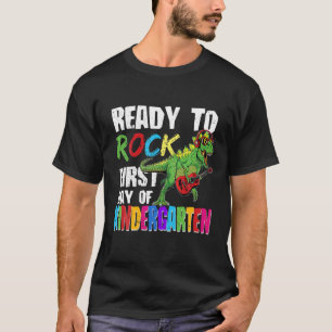 Am ersten Tag des Kindergartens Dino Playi zum Roc T-Shirt