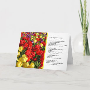 Am ersten Tag traf ich dich..Freundschaft Karte