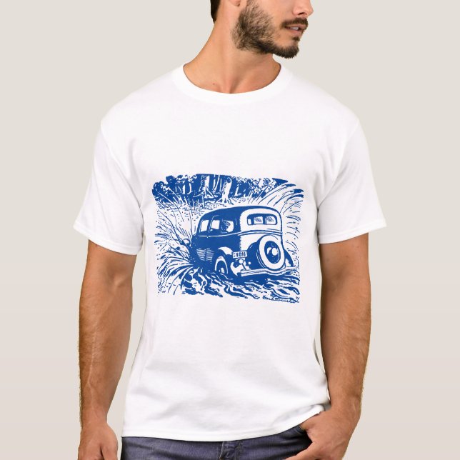 Am Fluss - Deep Blue T-Shirt (Vorderseite)