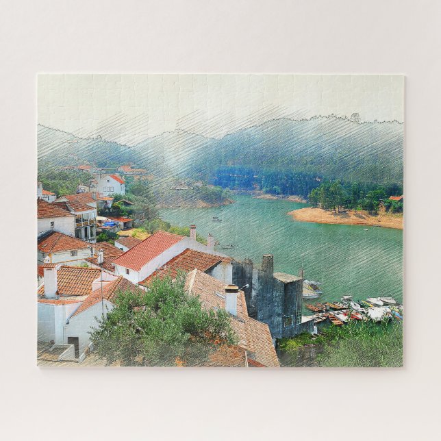 Am Fluss Dornes - Portugal Puzzle (Horizontal)
