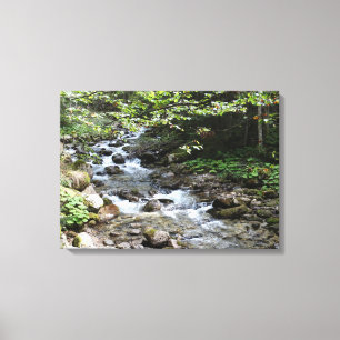Am Fluss Fotograf gestreifte Canvas Print Leinwanddruck