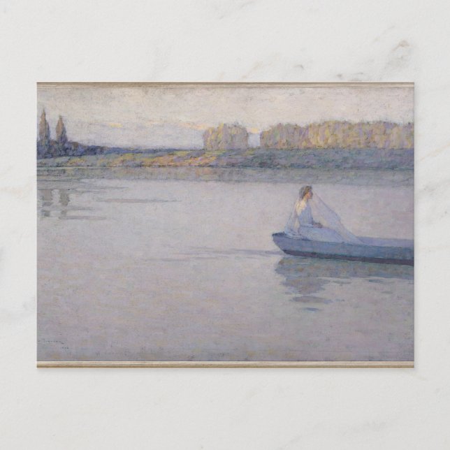 Am Fluss Morning, 1896 Postkarte (Vorderseite)