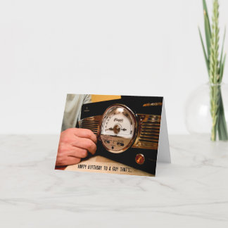 AM/FM Radio Lover Broadcast Geburtstag Karte