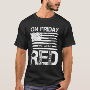 Am Freitag tragen wir die Militärhilfe der Roten A T-Shirt