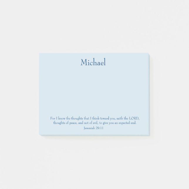 Am Frieden christlich Post-it Klebezettel (Vorderseite)