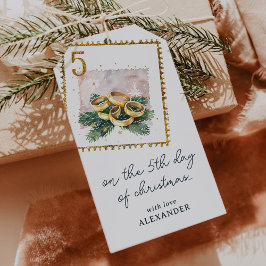 Am fünften Weihnachtsfeiertag Geschenkanhänger