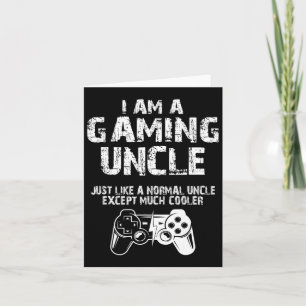 Am Gaming Onkel Funny Video Gamer Niedliches Video Karte