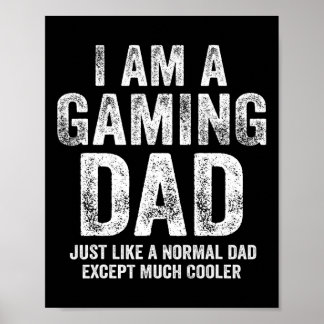 Am Gaming Vater Video Gamer Daddy gibt Video Game Poster