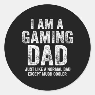 Am Gaming Vater Video Gamer Daddy gibt Video Game Runder Aufkleber