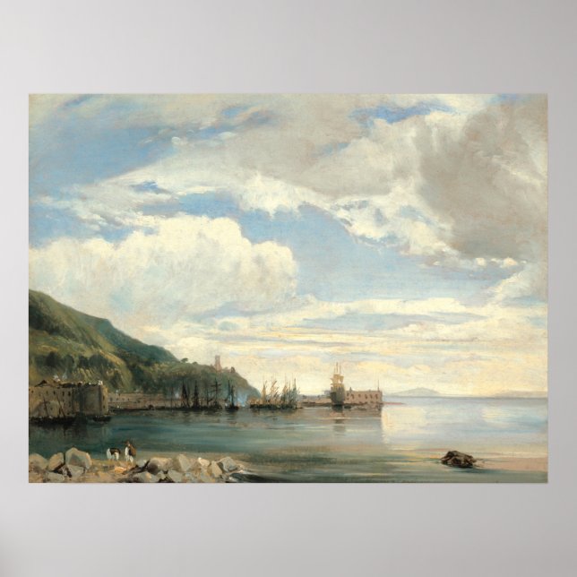 Am Golf von Neapel - Fleury Fine Art Poster (Vorne)