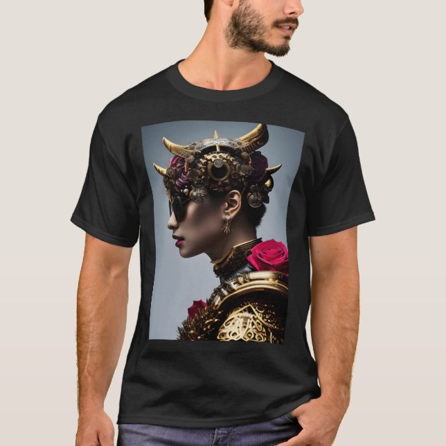 Am I As Cool As I Look AI Portrait T-Shirt (Vorderseite)
