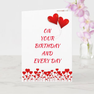 AM **IHR GEBURTSTAG** MIT SO VIEL "LIEBE"-KARTE KARTE