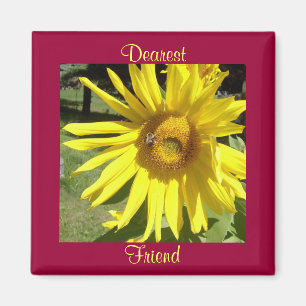 Am liebsten, Freund-Sonnenblume w/Bee Magnet