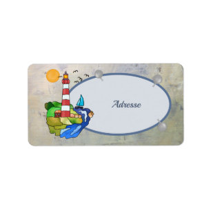 Am Meer Adressaufkleber