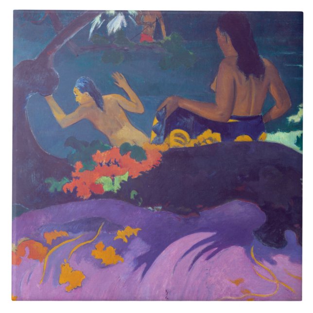 Am Meer, Gauguin Fliese (Vorderseite)