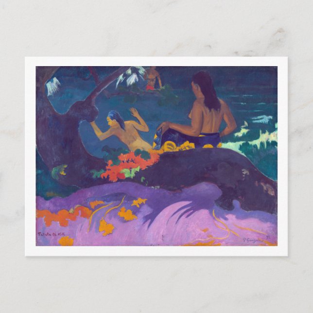 Am Meer, Gauguin Postkarte (Vorderseite)