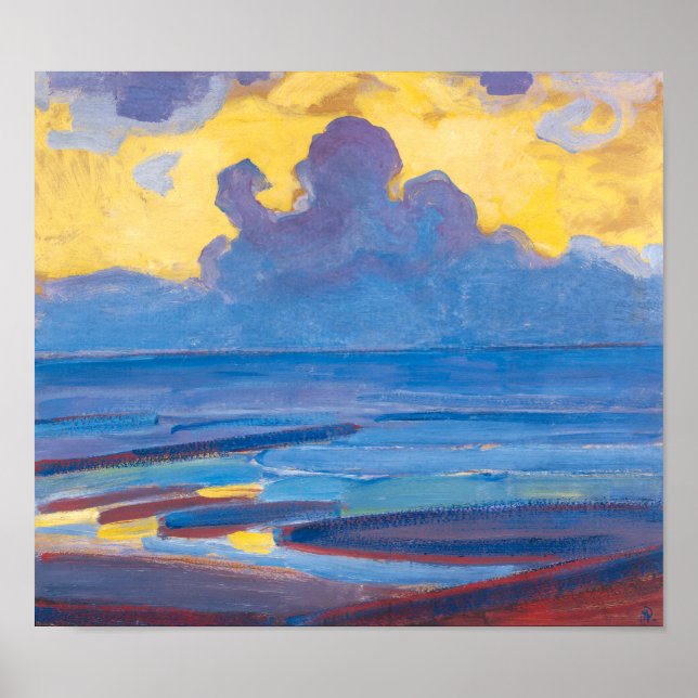 Am Meer | Piet Mondrian | Poster (Vorne)