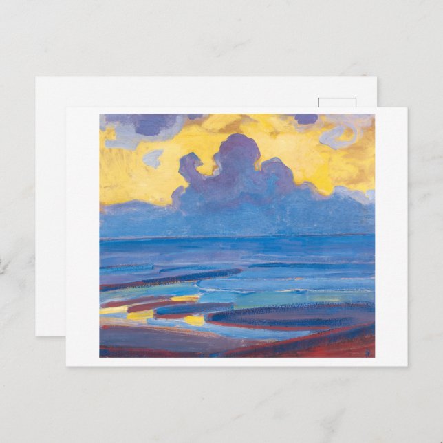 Am Meer | Piet Mondrian | Postkarte (Vorne/Hinten)