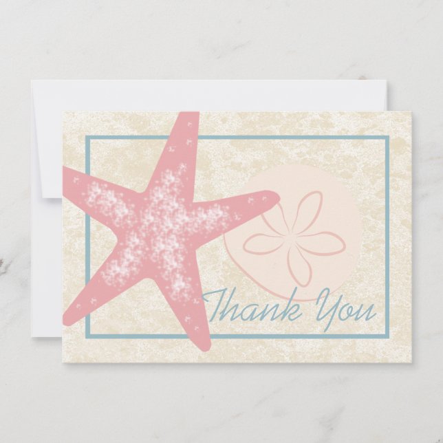 Am Meer Vielen Dank für Ihre Flachkarte Dankeskarte (Vorderseite)