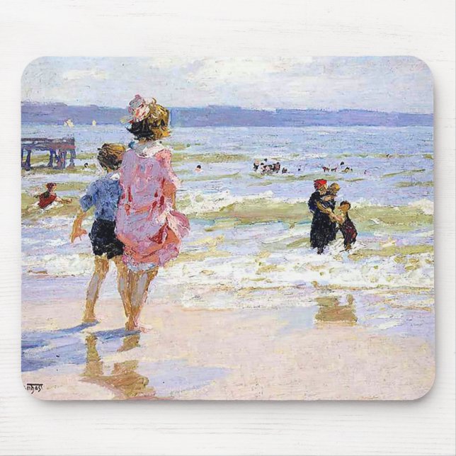 Am Meer von Edward Henry Potthast Mousepad (Vorne)