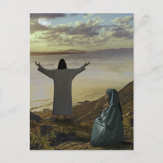 Am Meer von Galiläa Postkarte (Vorderseite)