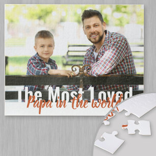 Am meisten geliebter Papa der Welt Personalisierte Puzzle