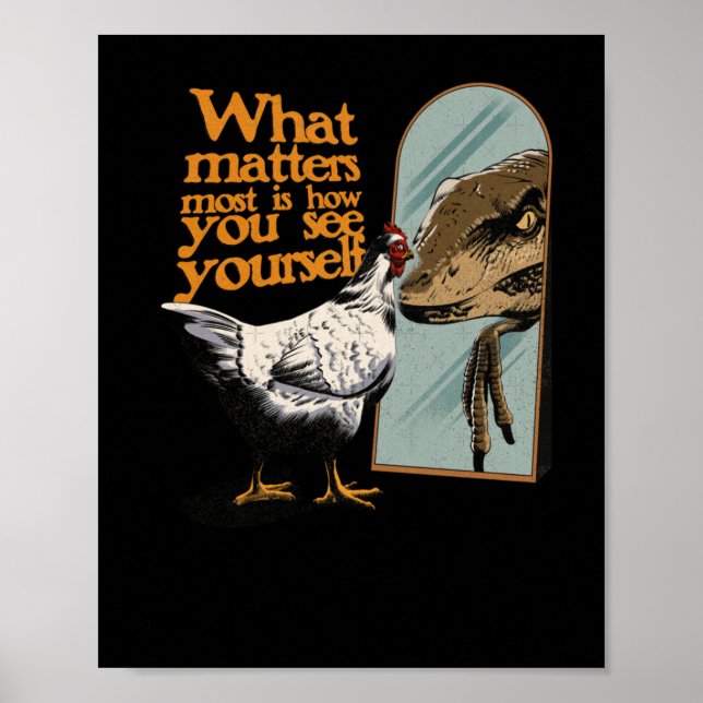 Am meisten sieht man sich selbst als Aufkleber Poster (Vorne)