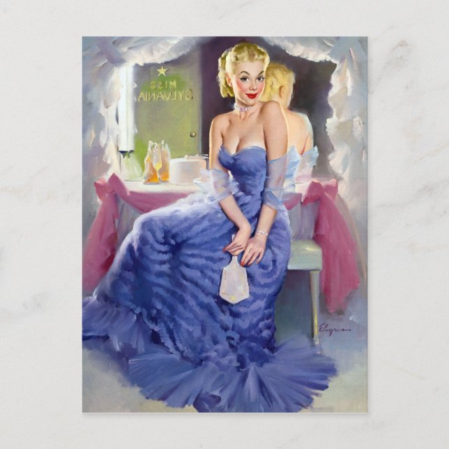 Am Mirror-Button nach oben Postkarte (Vorderseite)