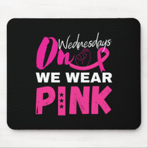 Am Mittwoch tragen wir ein pinkfarbenes Brustkrebs Mousepad