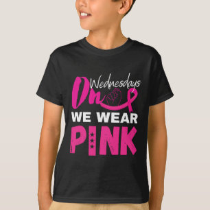 Am Mittwoch tragen wir ein pinkfarbenes Brustkrebs T-Shirt