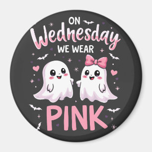 Am Mittwoch tragen wir einen pinkfarbenen, süßen H Magnet