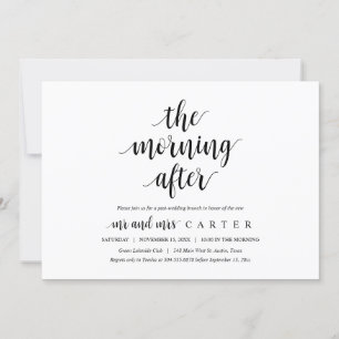 Am Morgen danach, Post Hochzeit Brunch Einladung