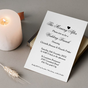 Am Morgen nach dem Abschiedsfest Brunch Party Einladung