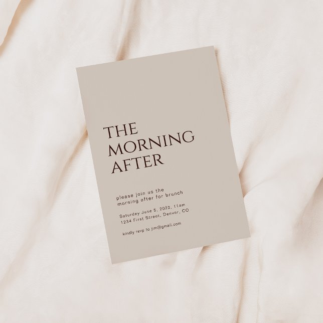 Am Morgen nach der Hochzeit Einladung zum Brunch (Von Creator hochgeladen)