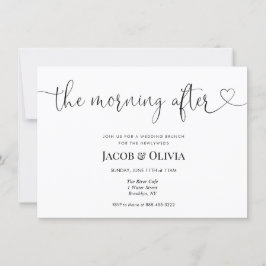 Am Morgen nach der Hochzeit Einladung zum Brunch