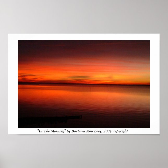 Am Morgen von Barbara Levy, 2004, Urheberrecht Poster (Vorne)