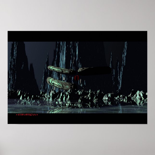 Am Munde des Berges Poster (Vorne)