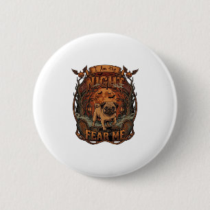 Am Nacht Fürchte Mich Pug Halloween Mond_1 Button