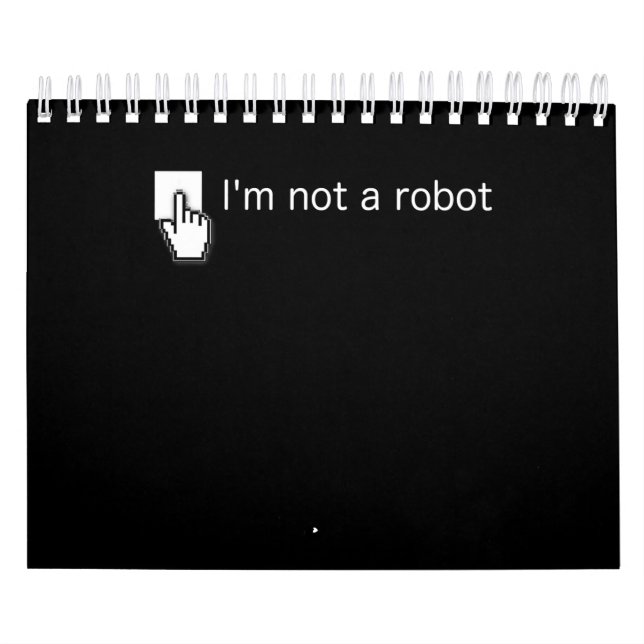 Am not Robot Funny Computer Programmer Geek Gesche Kalender (Titelbild)