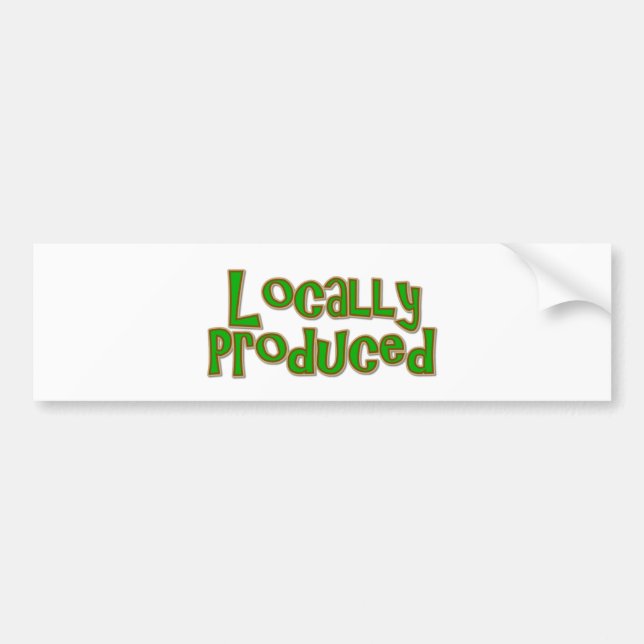 Am Ort produziert Autoaufkleber (Vorne)