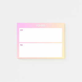 AM PM Notizplaner – Minimaler täglicher Fokus Pa Post-it Klebezettel