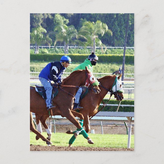 Am Races Postcard Postkarte (Vorderseite)