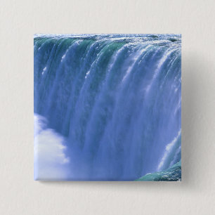 Am Rande der mächtigen Niagara-Fälle, New York Button