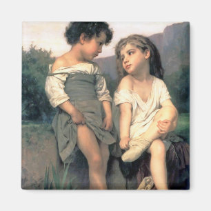 Am Rande des Baches, Bouguereau Magnet