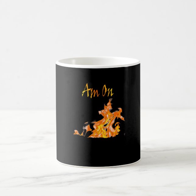Am richtigen Feuer Kaffeetasse (Mittel)