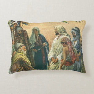 Am Sabbat arbeiten, Vintage-Religion Dekokissen