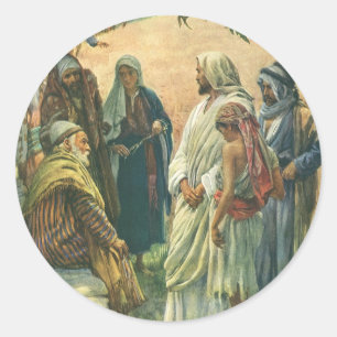 Am Sabbath arbeiten, Vintage Religion Runder Aufkleber