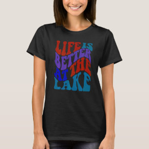 Am See Bootfahren Camping Angeln Hütte T-Shirt