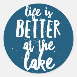 Am See Runder Aufkleber